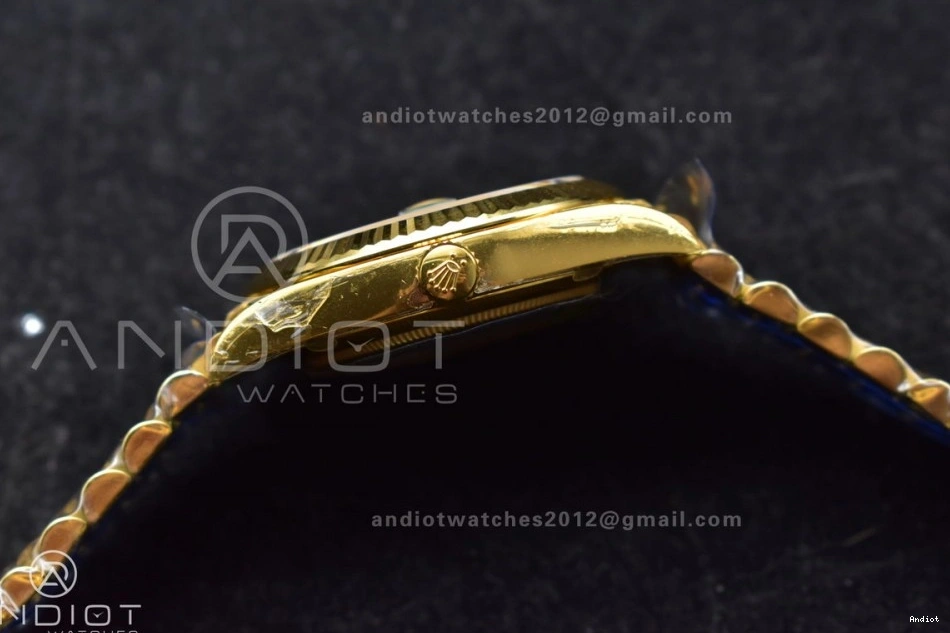 on (Gain THBF Date 1:1 Day Crystal Best 40 Dial Edition Weight) Black VR3255 Bracelet 228238 YG President 1120